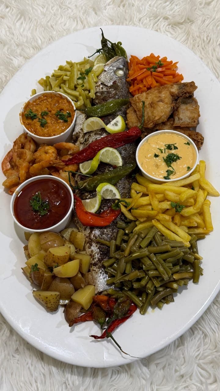 طبق سمك مشوي